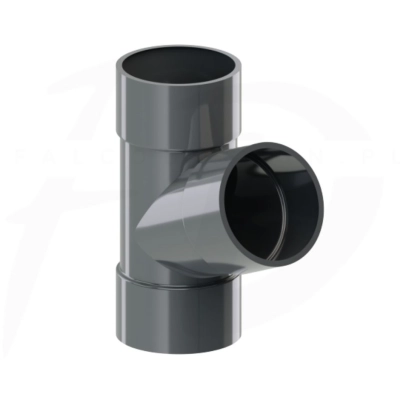 Trójnik PVC ⌀ 63 firma KROP kolor grafit